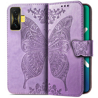 Flip case for Xiaomi Poco F4 GT, Butterfly, purple