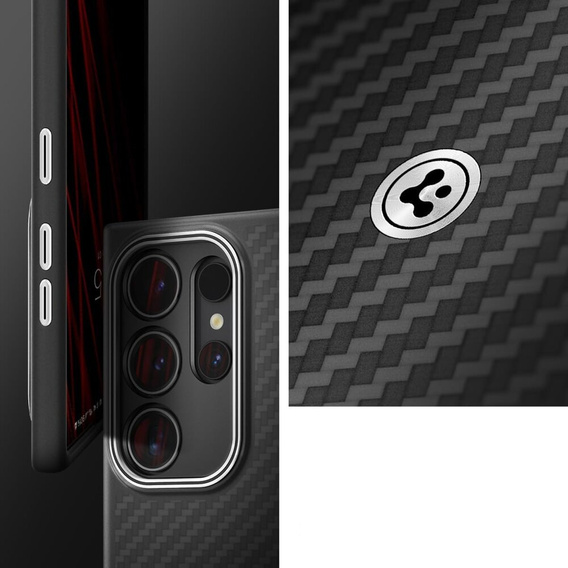 Spigen Enzo Aramid Case Black for Samsung Galaxy S24 Ultra