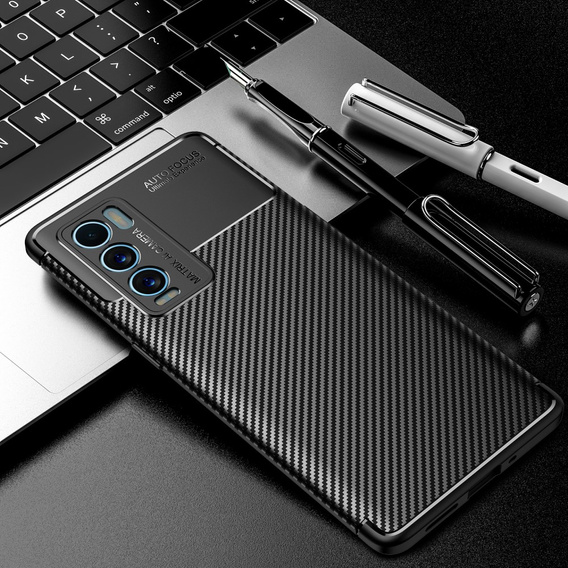 Case for Realme GT Explorer Master, Carbon Gel, black