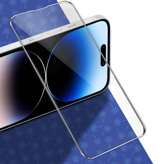 Diamond Palm Tempered Glass for iPhone 14 Pro