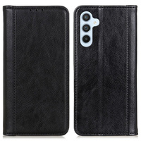 Case for Samsung Galaxy A36 5G, Wallet Litchi Leather, black