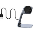Aluminum USB Docking Station for Garmin Fenix 7/7S/7X/6/6X/6S, grey