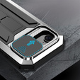 Armored case for iPhone 16E, R-JUST, silver