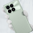 Leather case for Xiaomi Poco F6 Pro, leather hybrid, green