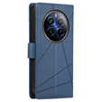 Case with flap for Realme 12 Pro 5G / 12 Pro+ 5G, Leather Line Wallet, blue