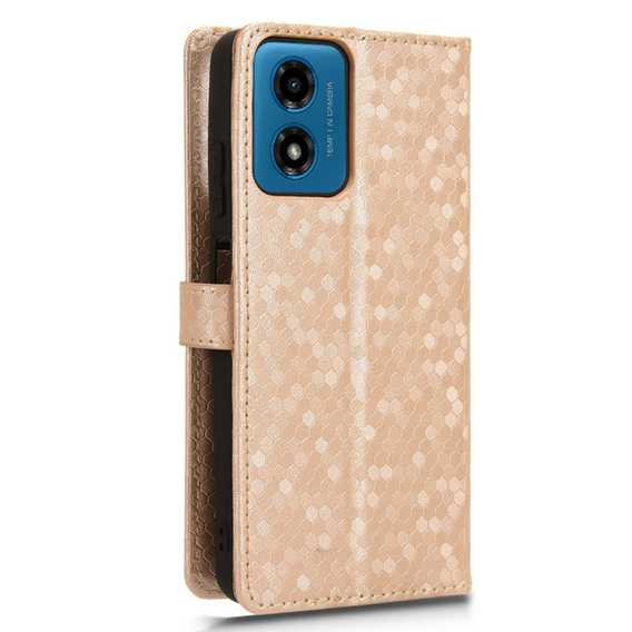 Flip case for Motorola Moto G24 / G24 Power / G04, Wallet Rhombus, pink