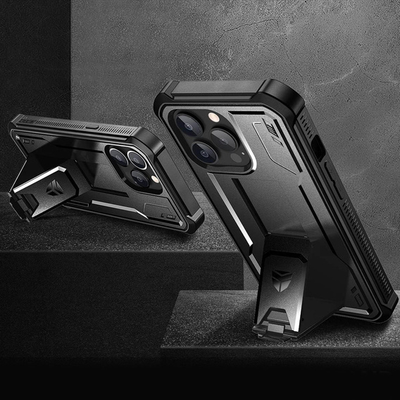 Armored case for iPhone 13 Pro, Dexnor Full Body, black
