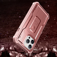 Armored case for iPhone 13 Pro Max, Dexnor Full Body, pink
