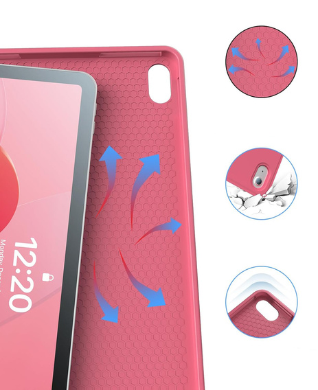 Case + keyboard iPad 10.9 2022 10 Gen, Pen Slot, pink rose gold