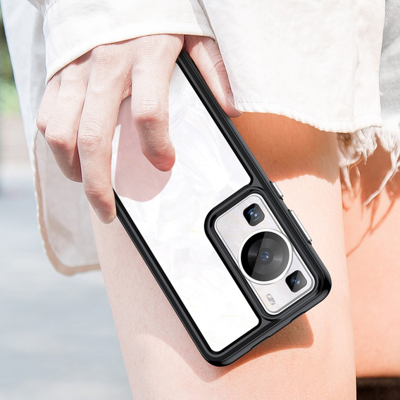 Case for Huawei P60 / P60 Pro, Fusion Hybrid, transparent / black