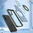 Case for Samsung Galaxy S23 FE, Military Magnet, for MagSafe, green