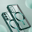 Case for Samsung Galaxy S23, Electro MagSafe, green + Screen Glass