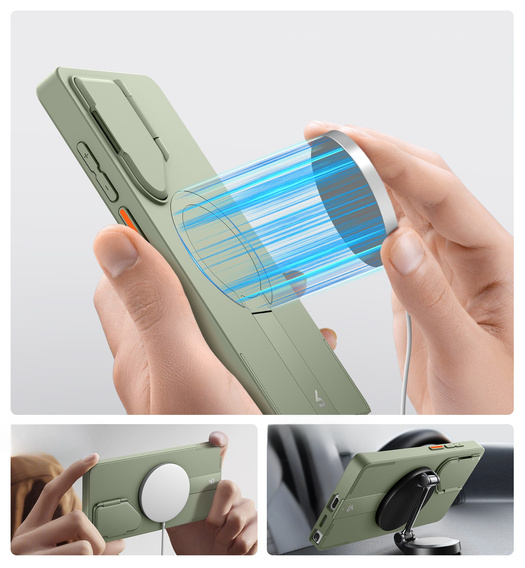 Case for Samsung Galaxy S25 Ultra, Suritch Shockproof, for MagSafe, green
