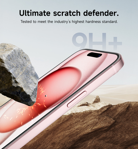 2x SURITCH tempered glass for iPhone 16 / 15