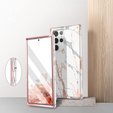 Case for Samsung Galaxy S22 Ultra, Suritch Full Body Marble, white