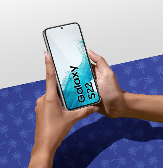 Diamond Palm Tempered Glass for Samsung Galaxy S22