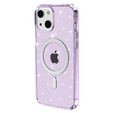 Case for iPhone 14, Dropproof MagSafe Glitter, purple