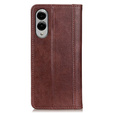 Flip case for Samsung Galaxy S25 Edge, Split Leather, brown