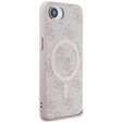Guess HC MagSafe PU 4G Ring Classic Logo Case for iPhone 16e
