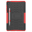 Case for Samsung Galaxy Tab S6 Lite, Tire Armor, red