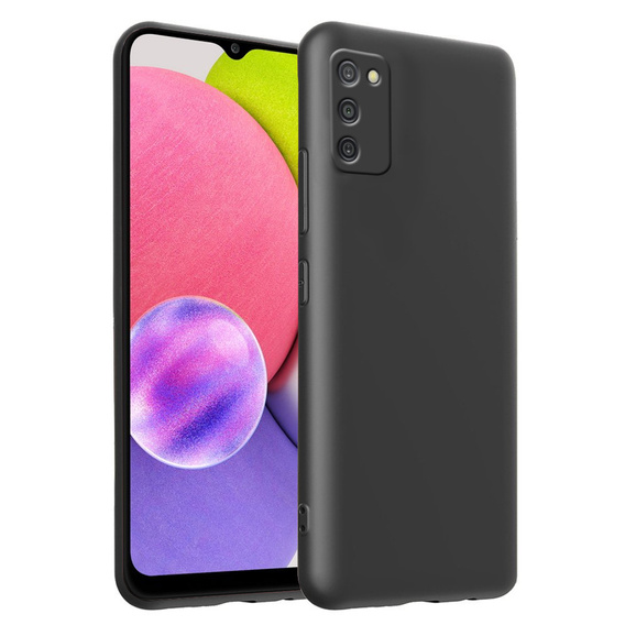 Case for Samsung Galaxy A03S, Silicone Lite, black