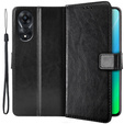 Flip case for Oppo A78 5G, Crazy Horse Wallet, black