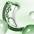 Case for Samsung Galaxy S24 FE, Electro MagSafe, green + Screen Glass