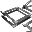 Aluminum laptop stand, ERBORD ProDesk Stand, gray