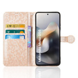 Flip case for Motorola Moto G56 5G, Wallet Rhombus, gold