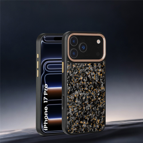 Magnetic aramid fibre case with metal camera frame for iPhone 17 Pro