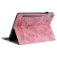 Flap case for Lenovo Tab P12, flower, light pink