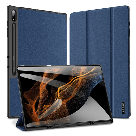 Case for Samsung Galaxy Tab S9 Ultra 14.6", Dux Ducis Domo, blue