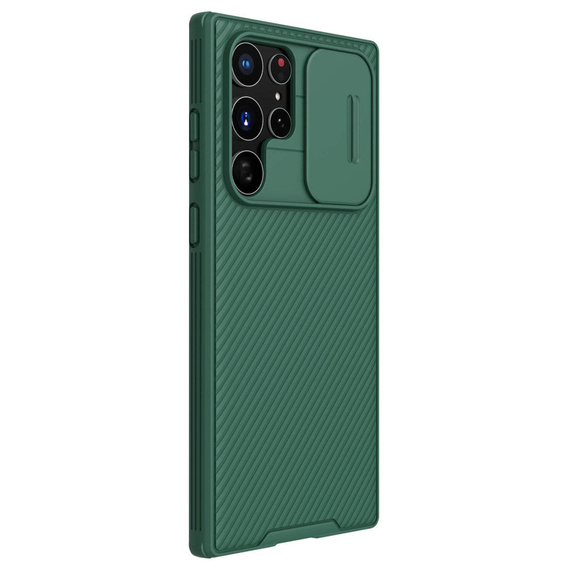 Case for Samsung Galaxy S23 Ultra, Armored Nillkin, CamShield Pro, green