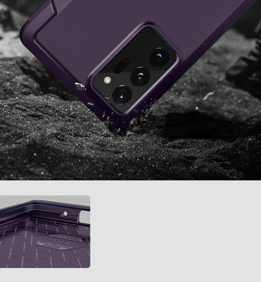 Case for Samsung Galaxy Note 20 Ultra, Suritch Basic (Two Frames), purple