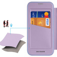 Dux Ducis case for iPhone 17 Pro Max, Skin X Pro, with flap, for MagSafe, purple