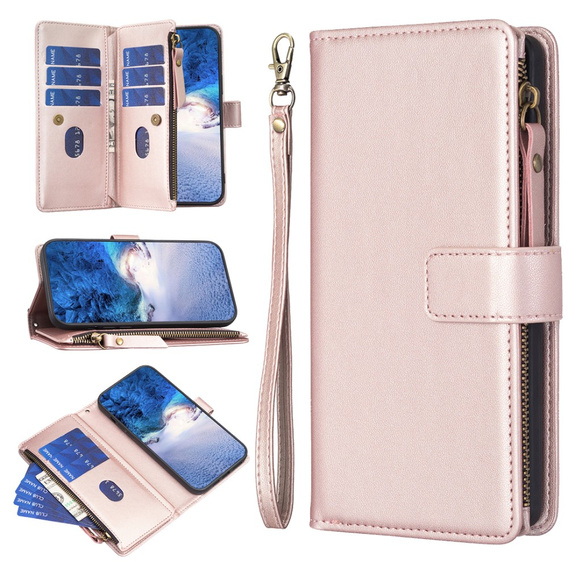 Flip case for Samsung Galaxy A25 5G, Wallet Zipper Pocket, black