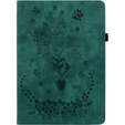 Flap case for Lenovo Tab P12, flower, green