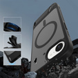 Case for iPhone 16E, Kickstand Matt Case, for MagSafe, black