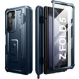 Armored case for Samsung Galaxy Z Fold 5 5G, Dexnor Full Body S-Pen Slot, dark blue