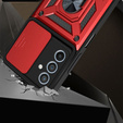 Case for Samsung Galaxy M35, CamShield Slide, red