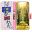 Flip case for Xiaomi Redmi Note 12 4G, Wallet, giraffe, pink