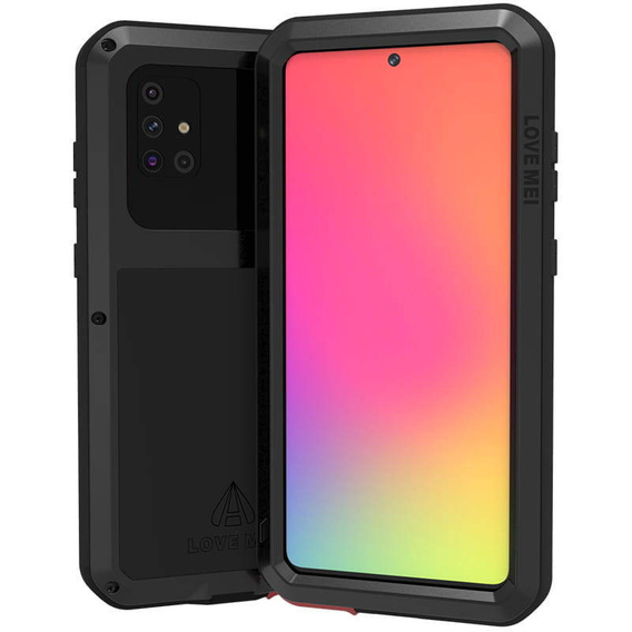 Samsung Galaxy A71 case - Love Mei Powerful, black