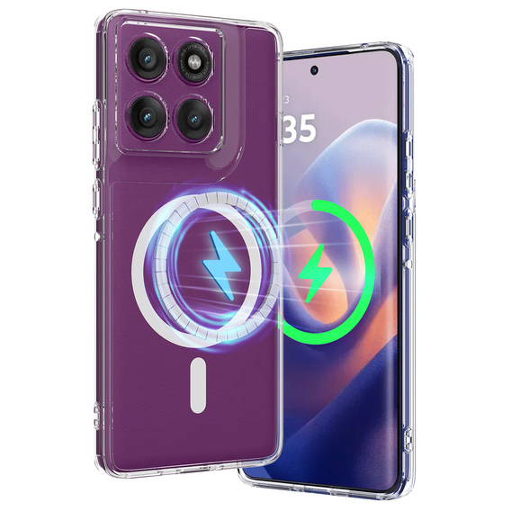 Fusion Hybrid MagSafe Case for Motorola Edge 70 5G, Transparent