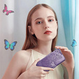 Flip case for Realme C71, Butterfly, purple