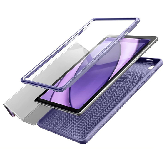 Case for Samsung Galaxy Tab A7, Suritch Full Body Basic Marble, purple