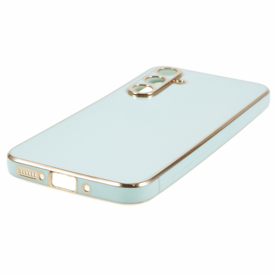 Case for Samsung Galaxy A15, Glamour CamShield, mint + 9H glass
