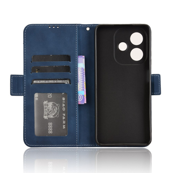 Flip case for Oppo A40 / Oppo A40m, Card Slot, dark blue