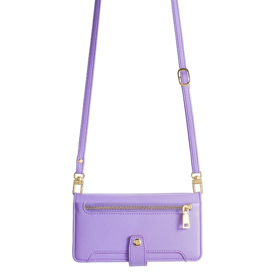 Flip case for Oppo A38 / A18 4G, Wallet Zipper Pocket, purple