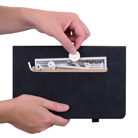 Case for Lenovo Tab P11 Gen 2, Wallet Pen Slot, black