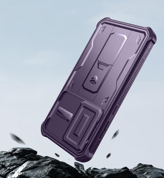 Armored case for Samsung Galaxy S24 FE, Dexnor Full Body (Two Frames), purple